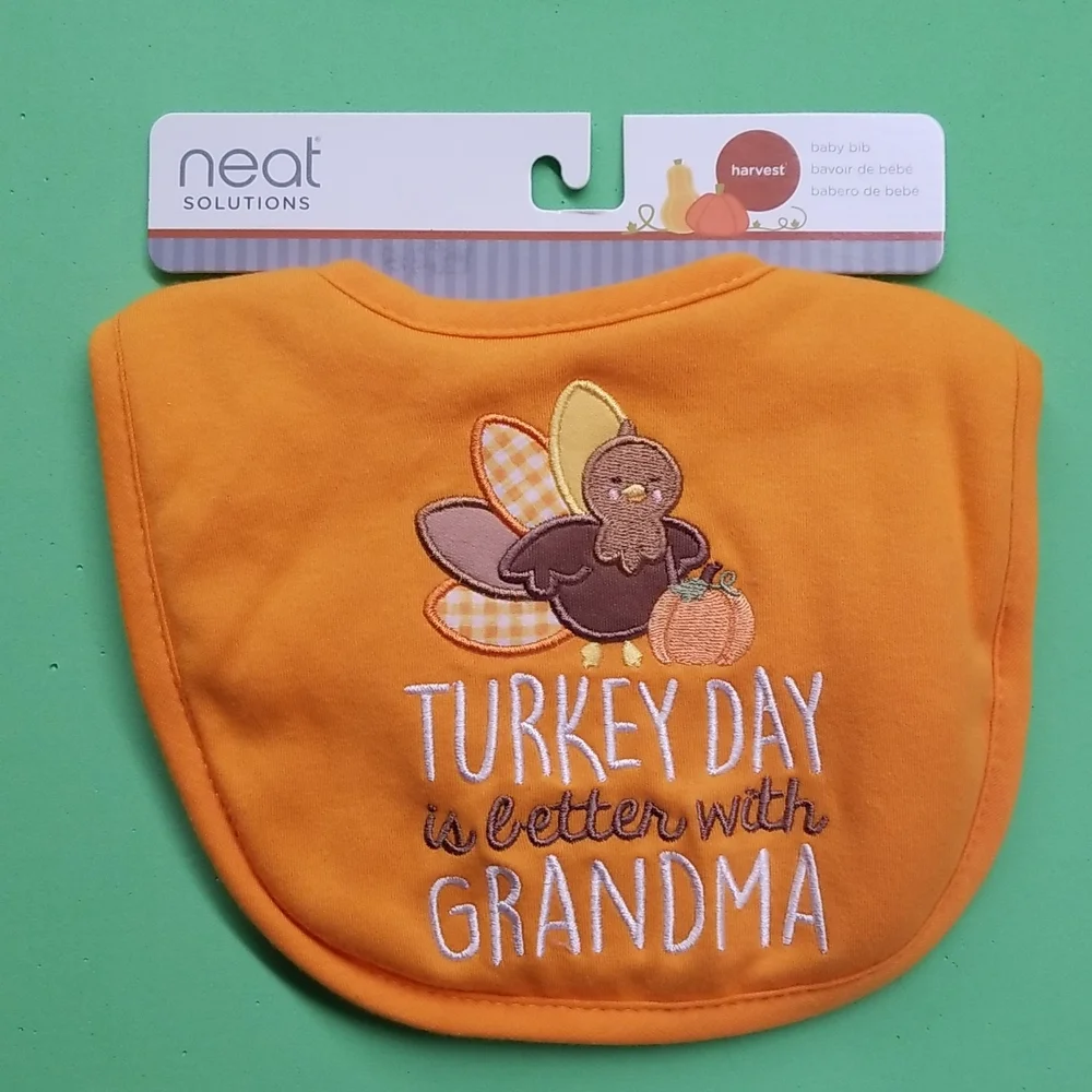 Set of 2 - Baby Bibs Thanksgiving